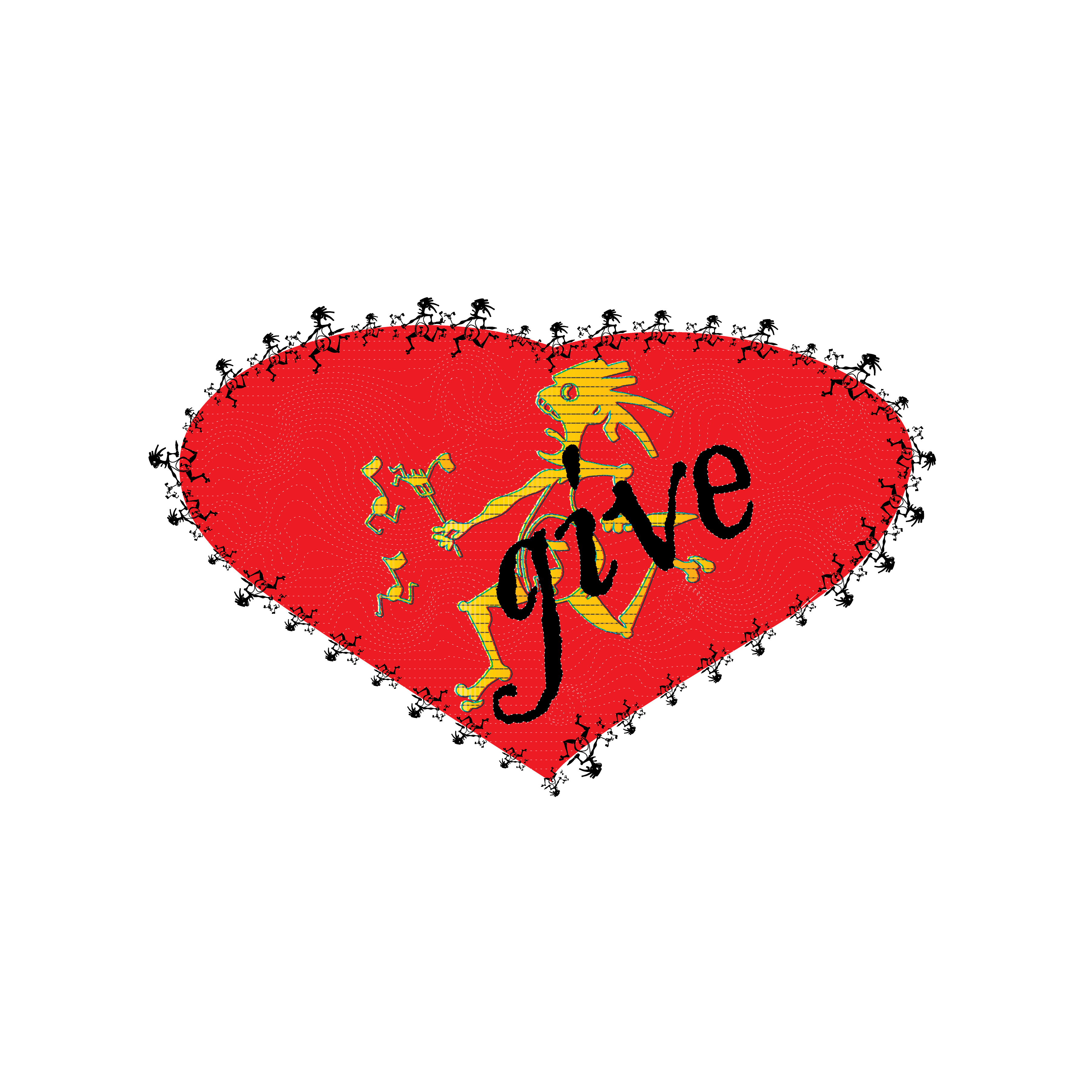 Give love note eater tee shirt